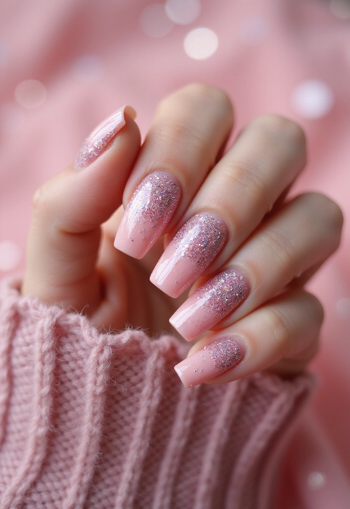 20 Trendy Spring Nail Art Ideas You Can’t Miss (Especially #1!) - 13. Glitter Gradient Nails