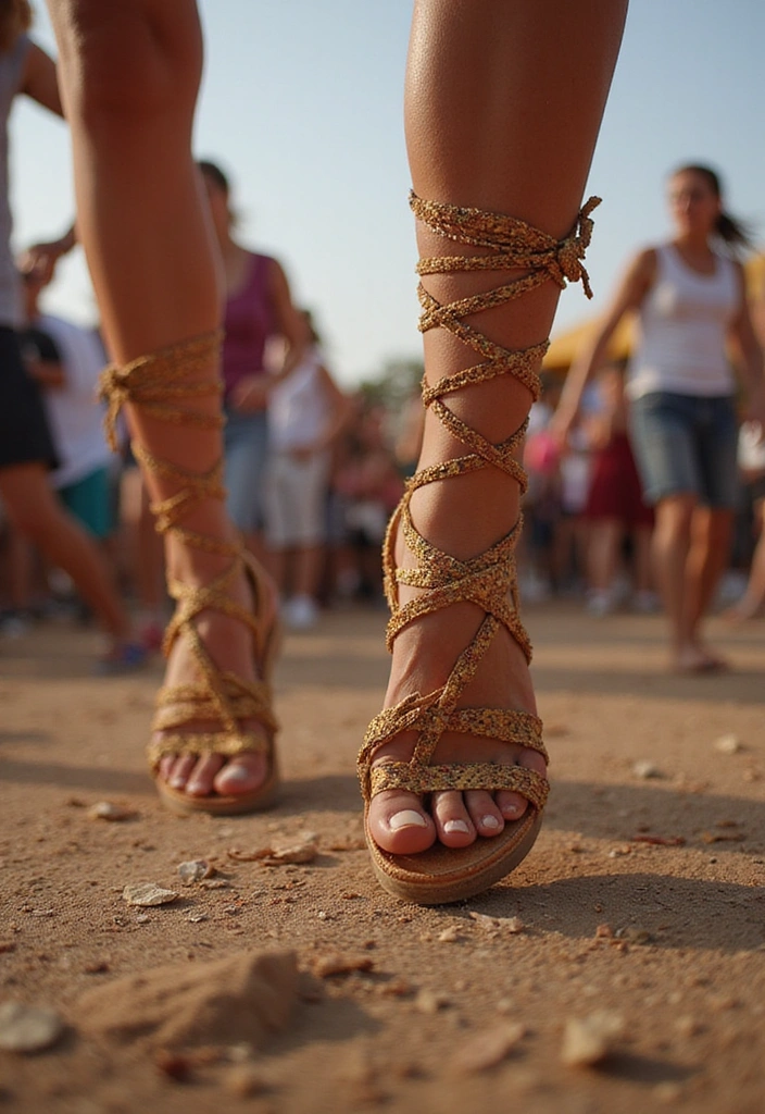 22 Bohemian Style Outfits That Will Make You the Star of Every Festival (You Won't Believe #7!) - 11. Comfy Footwear for Dancing