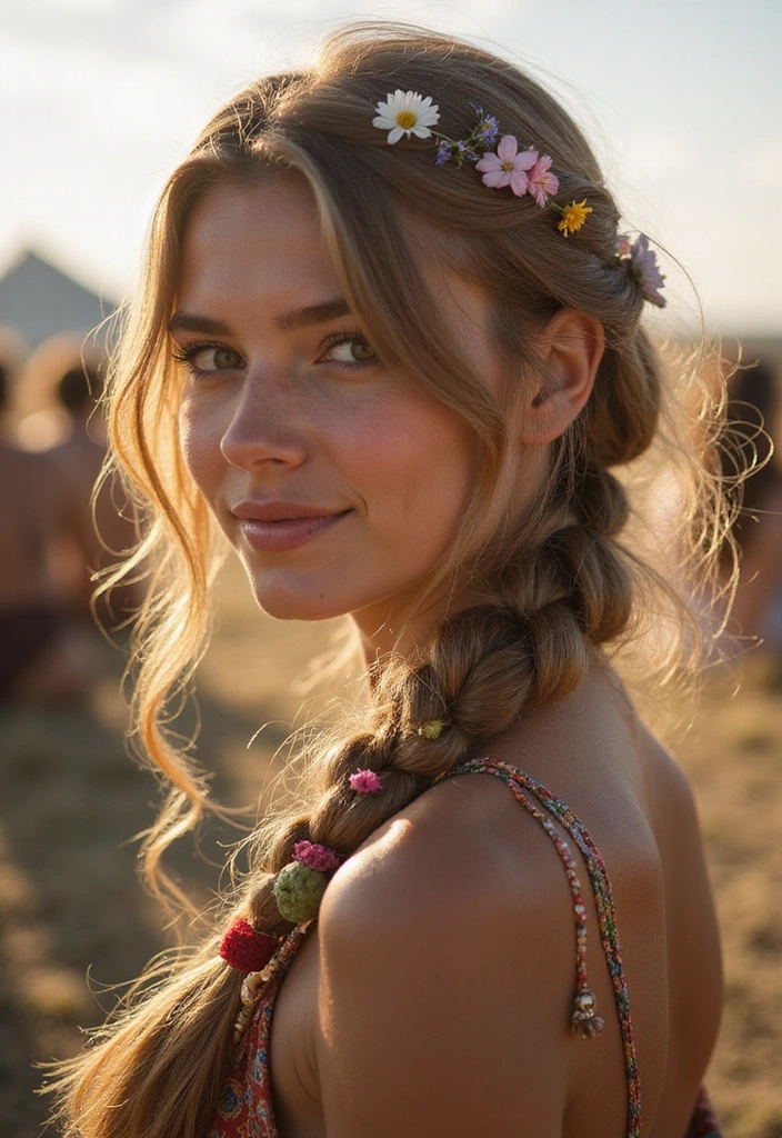 22 Bohemian Style Outfits That Will Make You the Star of Every Festival (You Won't Believe #7!) - 13. Braid and Twist Hairstyles
