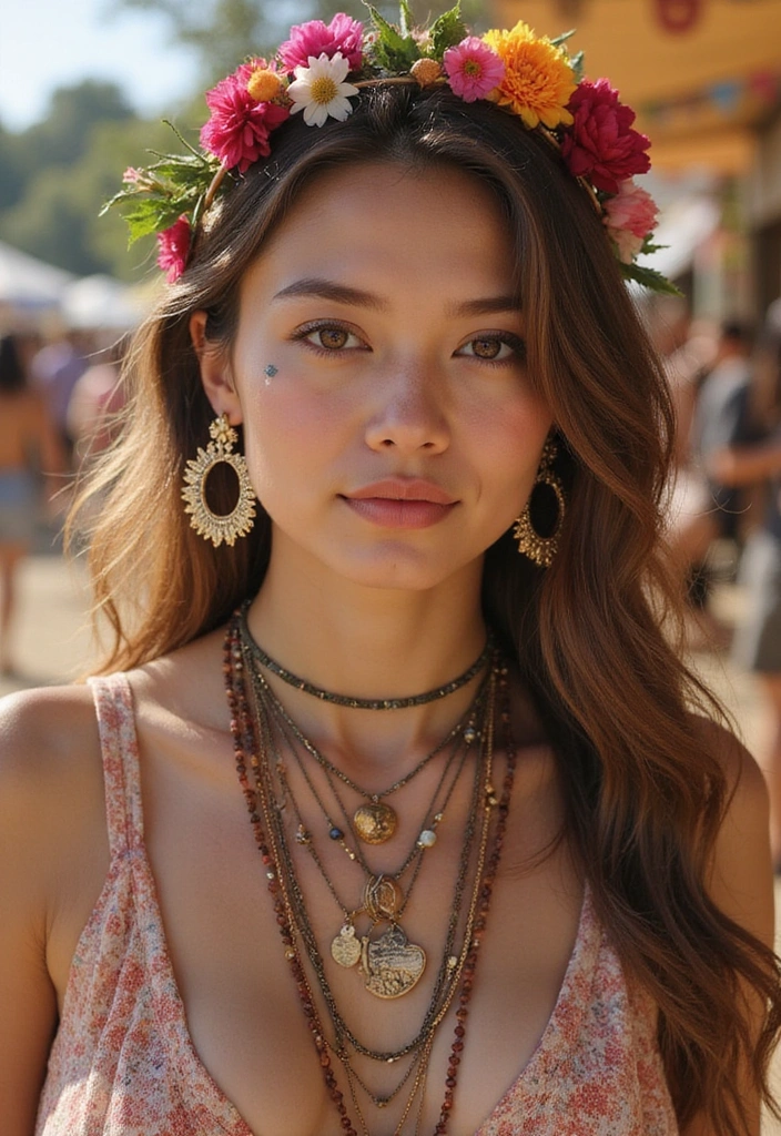 22 Bohemian Style Outfits That Will Make You the Star of Every Festival (You Won't Believe #7!) - 8. Statement Accessories to Elevate Your Look