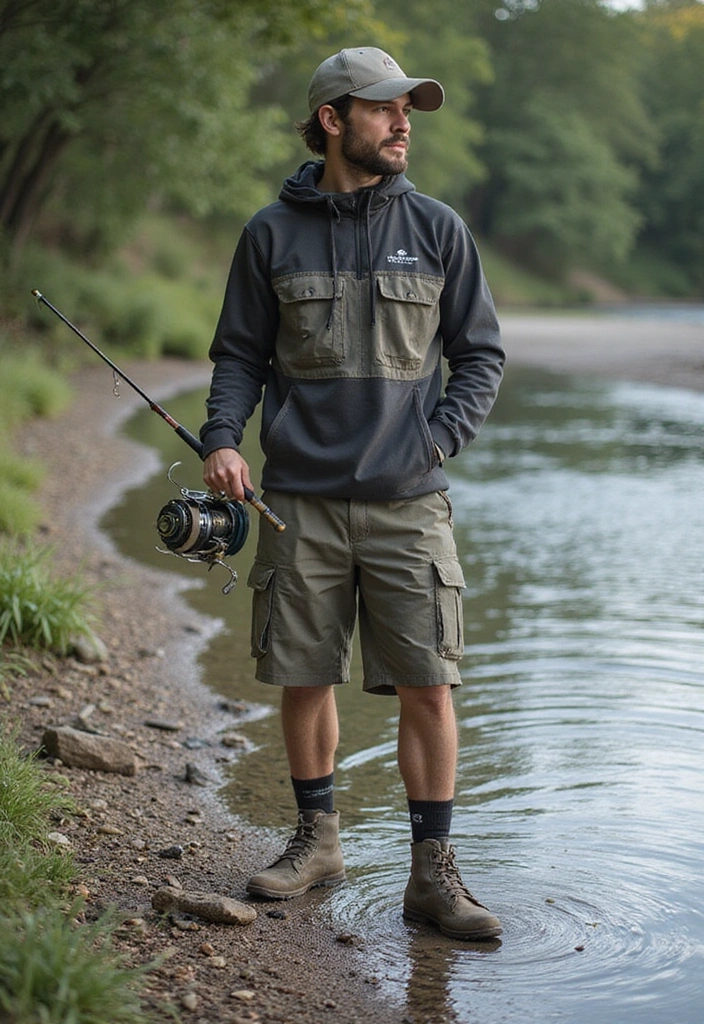 22 Trendy Fisherman Outfits That Are Hooking Everyone’s Attention! - 5. The Sporty Fisherman