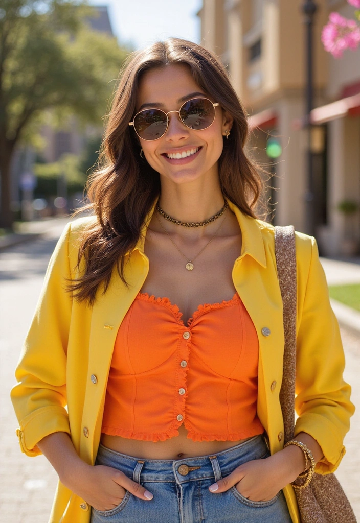 23 Cold Spring Outfits That Will Keep You Stylish and Warm (You Won't Believe #12!) - 18. Brightly Colored Layers