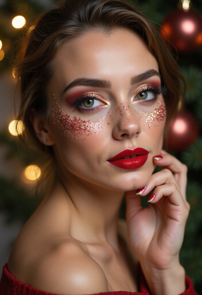 23 Makeup Tutorials That'll Transform You Into a Glam Queen Overnight! - 11. Festive Holiday Makeup