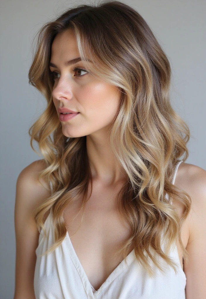 23 Must-Try Balayage Ideas for Long Hair Brunettes This Season! - 16. Natural Beach Waves Balayage