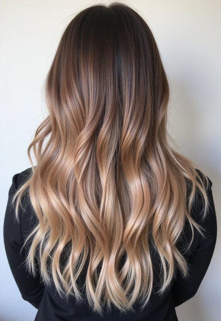 23 Must-Try Balayage Ideas for Long Hair Brunettes This Season! - 20. Color-Block Balayage