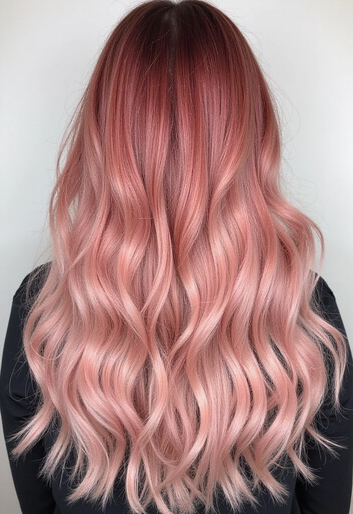23 Must-Try Balayage Ideas for Long Hair Brunettes This Season! - 8. Soft Strawberry Balayage