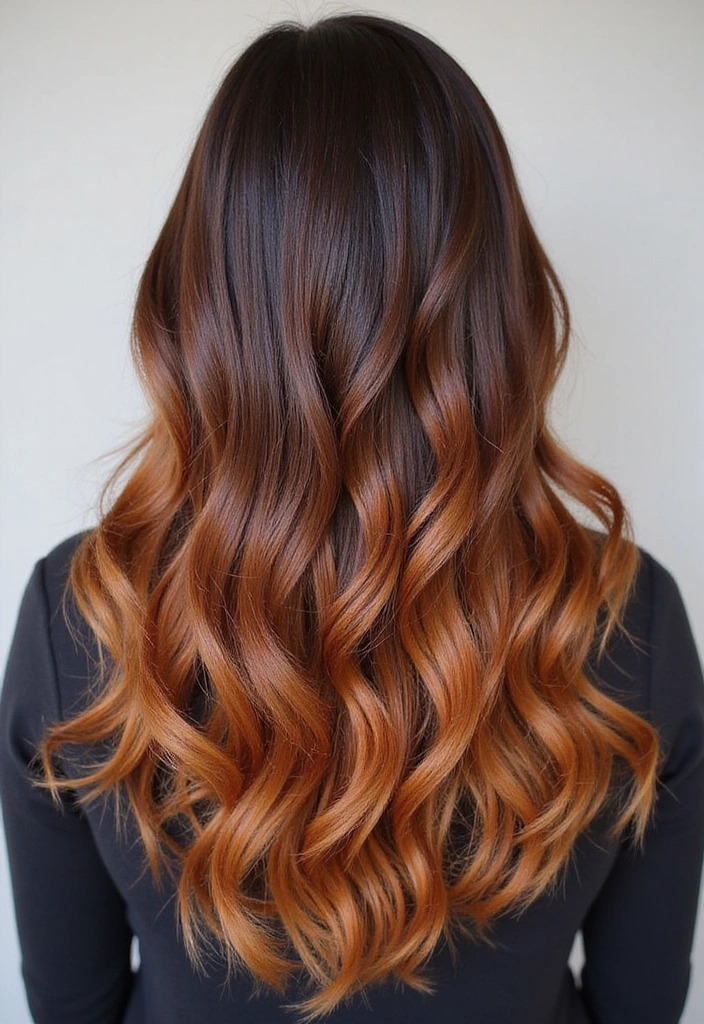 23 Must-Try Balayage Ideas for Long Hair Brunettes This Season! - 9. Sunkissed Caramel Ombre
