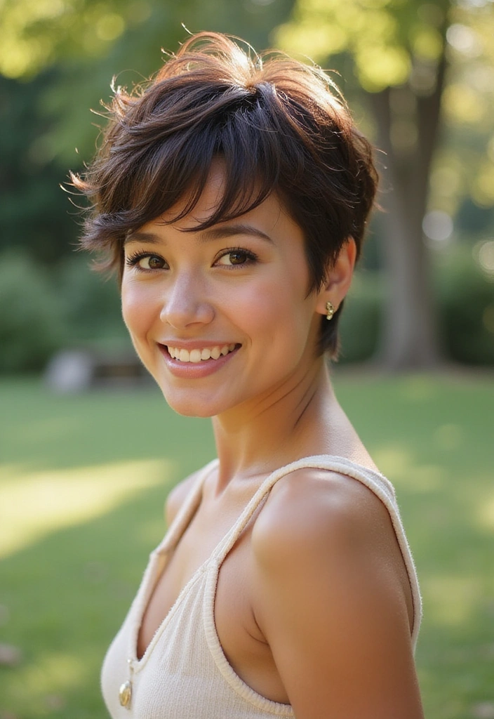 23 Pixie Cuts Perfect for Every Face Shape (Find Your Best Match!) - 13. Textured Pixie for an Effortless Look