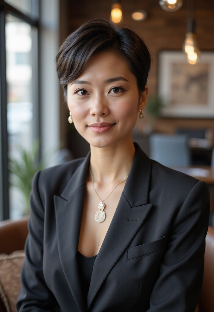 23 Pixie Cuts Perfect for Every Face Shape (Find Your Best Match!) - 17. Sophisticated Pixie with Side Part