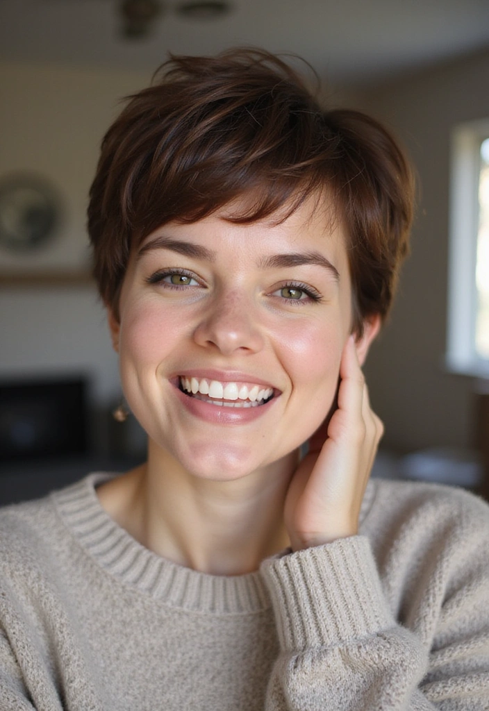 23 Pixie Cuts Perfect for Every Face Shape (Find Your Best Match!) - 20. Casual Messy Pixie for Everyday Wear