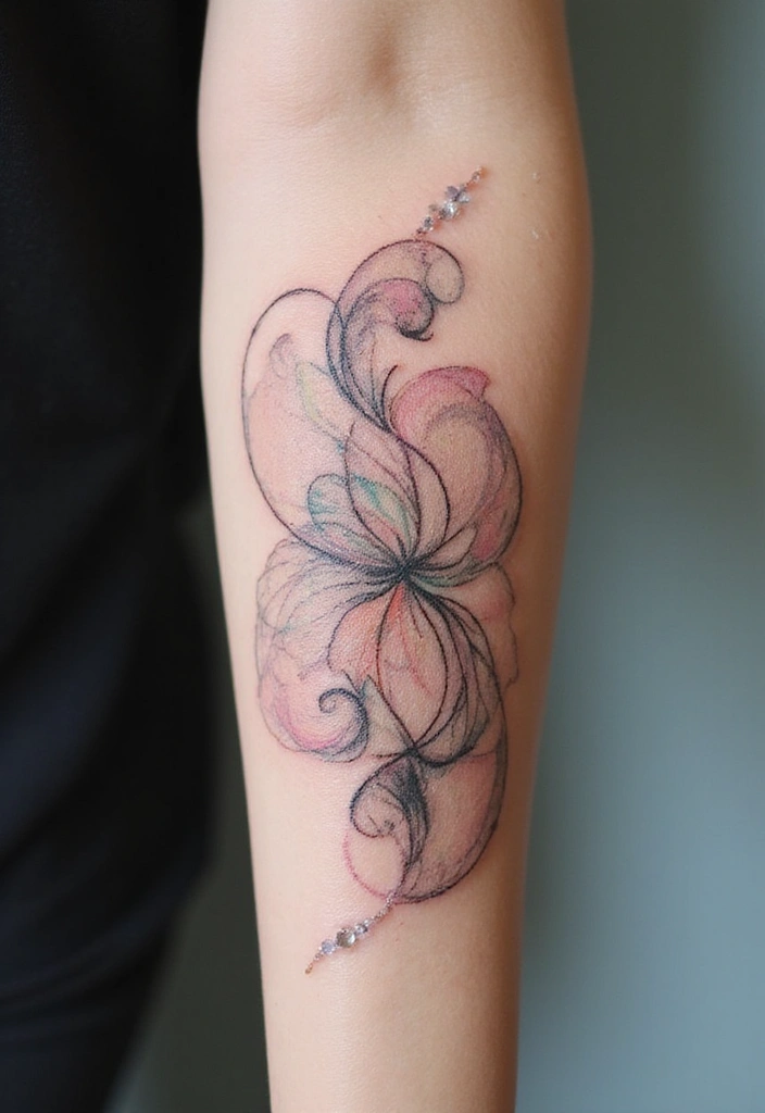 23 Rococo Revival Tattoos for the Baroque Beauty in You - 14. Rococo-Inspired Abstracts