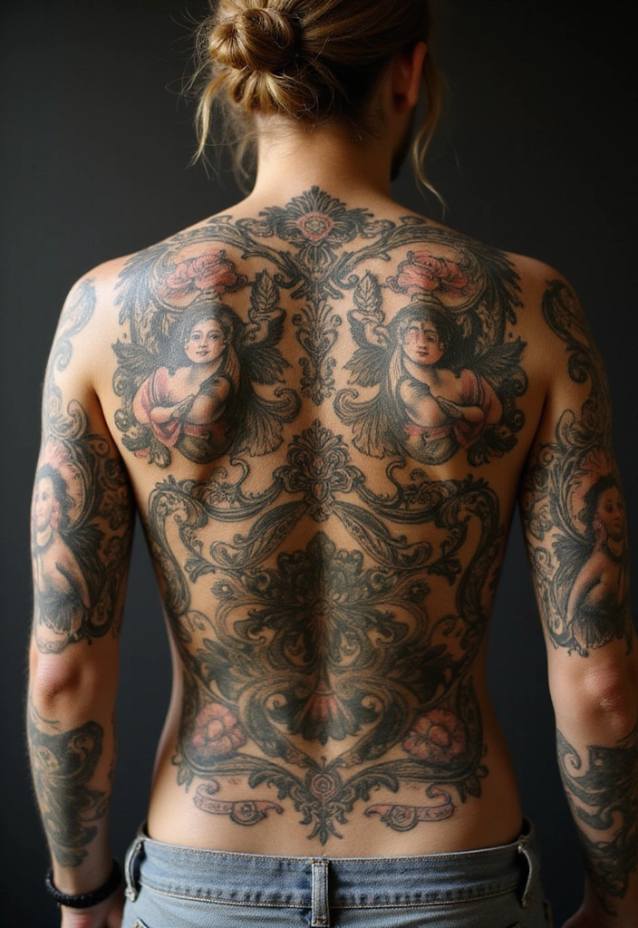 23 Rococo Revival Tattoos for the Baroque Beauty in You - 15. Rococo-Inspired Elements