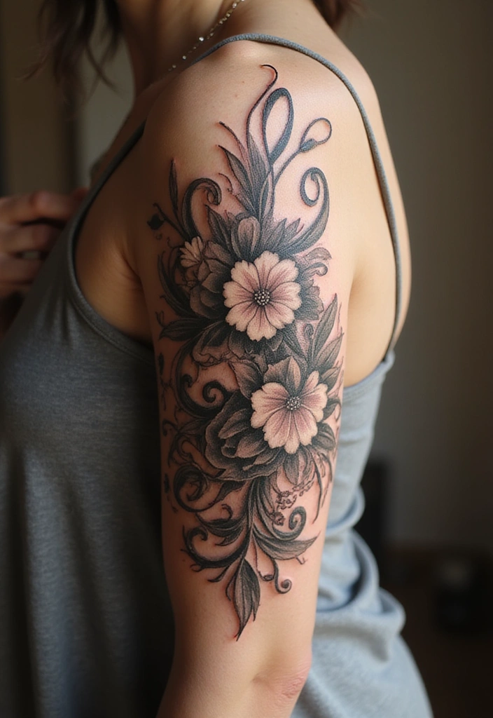 23 Rococo Revival Tattoos for the Baroque Beauty in You - 18. Rococo-Inspired Music Tattoos