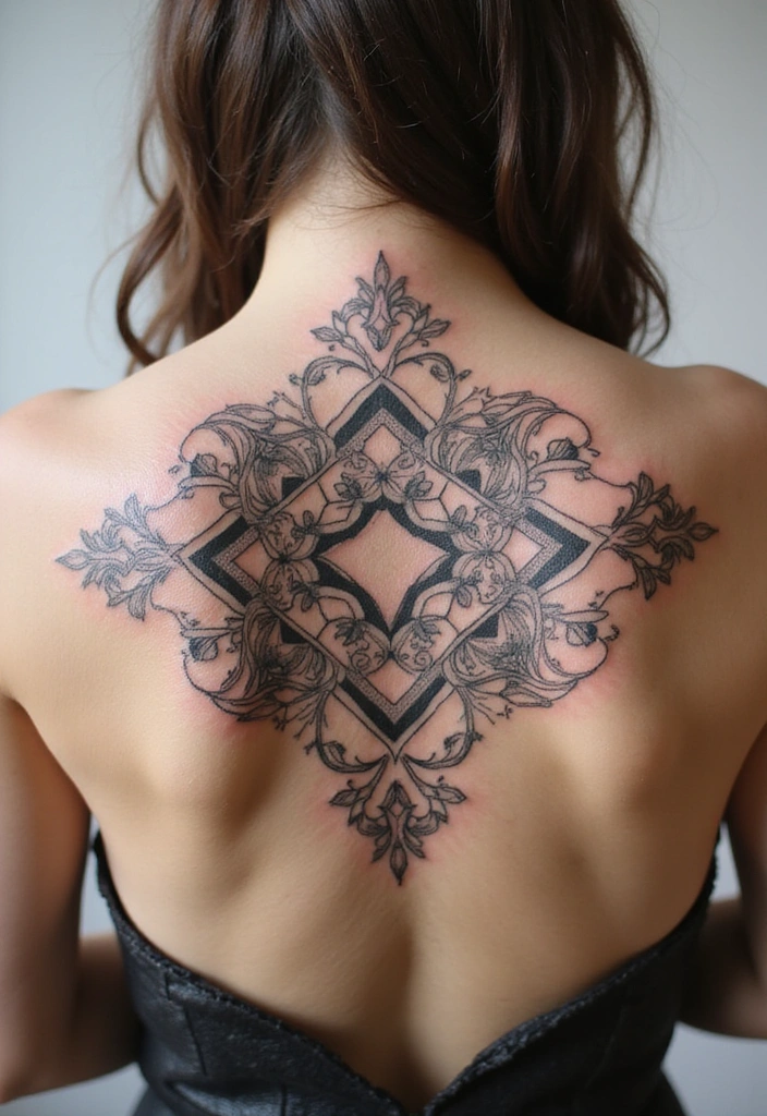 23 Rococo Revival Tattoos for the Baroque Beauty in You - 21. Rococo-Inspired Geometric Shapes