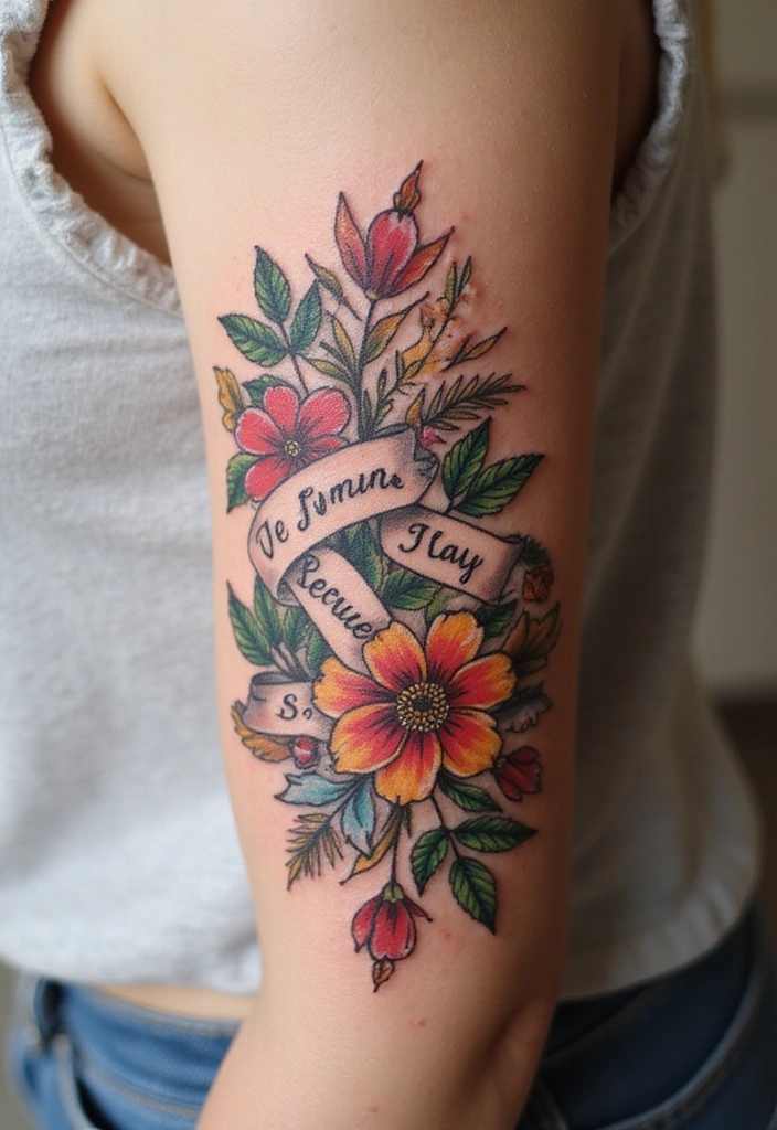 23 Rococo Revival Tattoos for the Baroque Beauty in You - 5. Baroque Banners