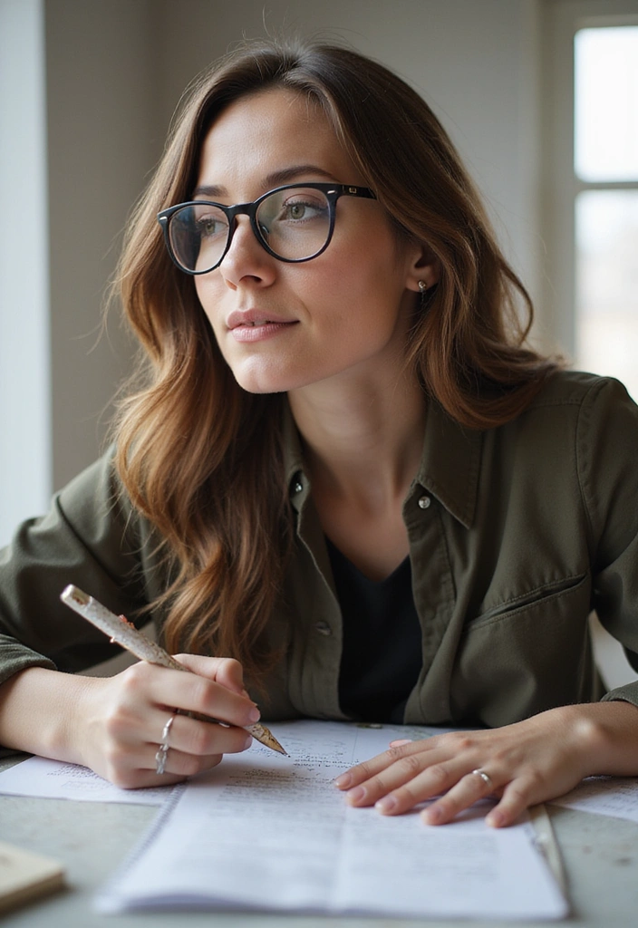 23 Stylish Glasses Ideas That'll Elevate Your Look Instantly (You Won't Believe #12!) - 16. Half-Rimmed Glasses