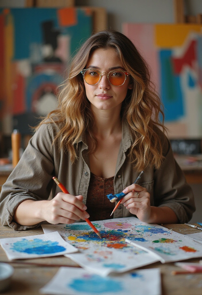 23 Stylish Glasses Ideas That'll Elevate Your Look Instantly (You Won't Believe #12!) - 19. Artistic Frames