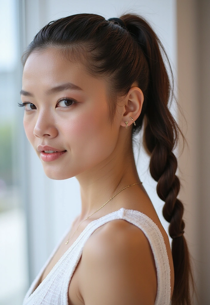 23 Trendy Braids You Need to Try This Season (Your Hair Will Thank You!) - 18. Braided Ponytail