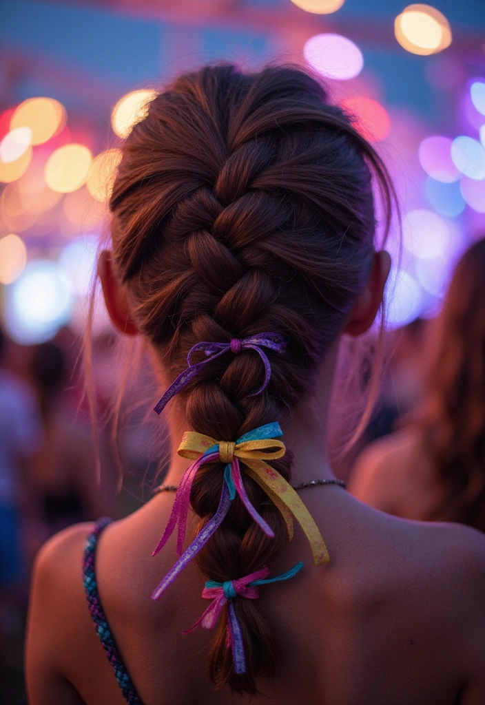 24 Aura Beauty Hairstyles That Glow With Celestial Vibes - 23. Glittering Comet Braid