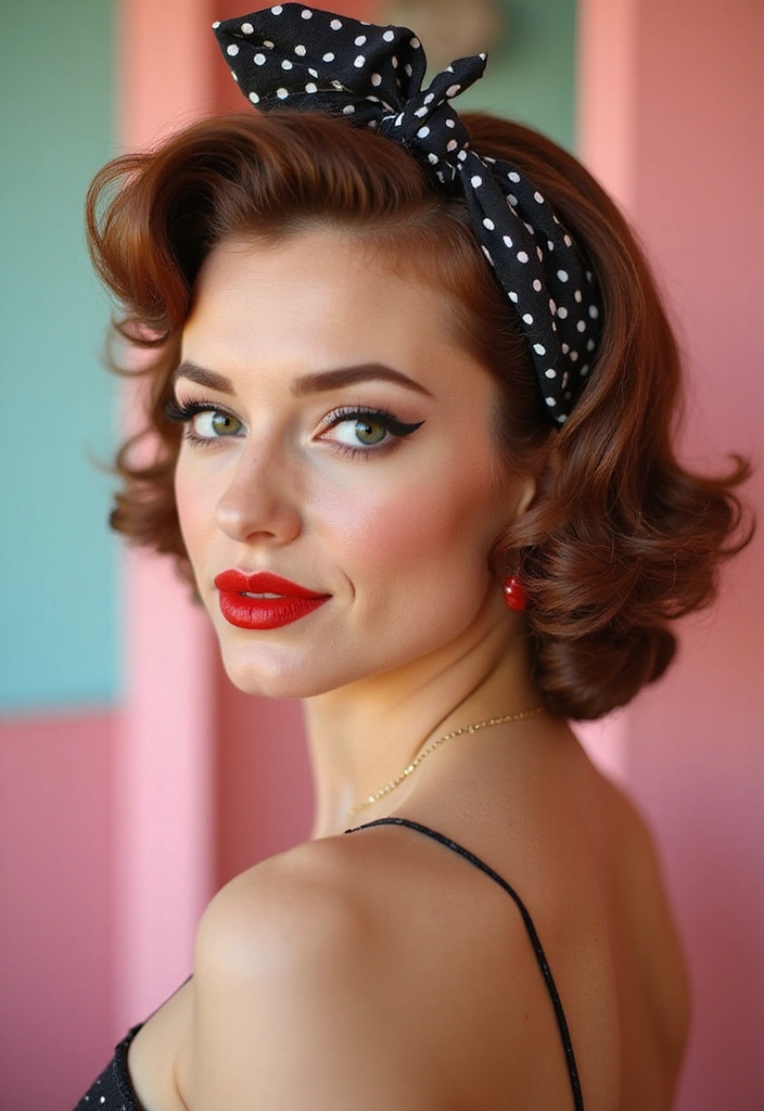 24 Dolled Up Makeup and Hair Looks Straight Out of a Vintage Dream - 2. Classic 1950s Pin-Up Charm