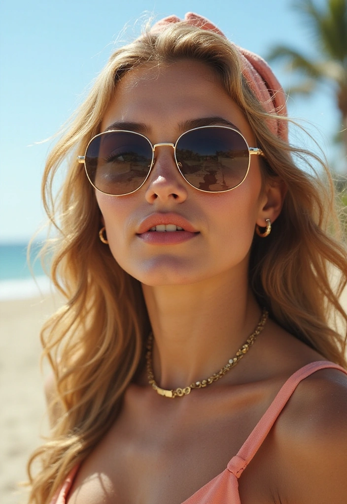 24 Dolled Up Makeup and Hair Looks Straight Out of a Vintage Dream - 20. Stylish 1960s Beach Babe Look