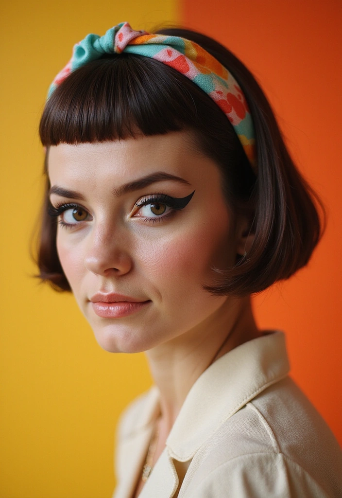 24 Dolled Up Makeup and Hair Looks Straight Out of a Vintage Dream - 3. Glamorous 1960s Mod Look