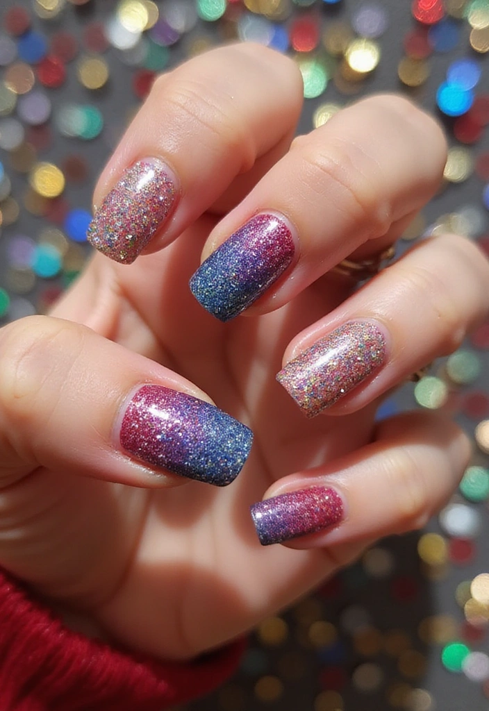 24 Player One-Inspired Nail Art for the Ultimate Gaming Babe - 17. Glittering Game