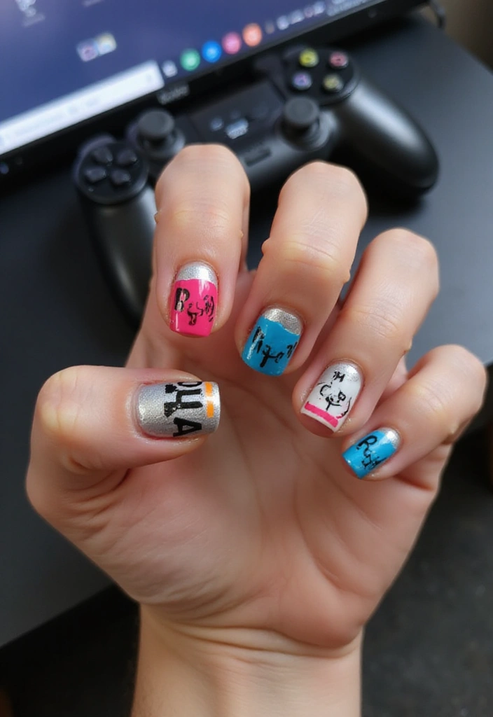 24 Player One-Inspired Nail Art for the Ultimate Gaming Babe - 3. Controller Chic