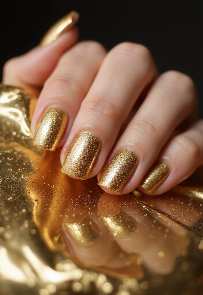 24 Trendy Birthday Nails That'll Steal the Show at Your Celebration! - 8. Luxe Metallics