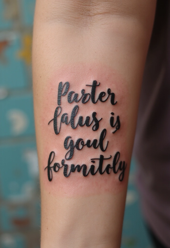 25 Bold Tattoos for Female Baddies That Speak Volumes (You’ll Love #3!) - 15. Bold Lettering