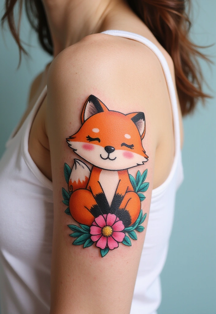 25 Bold Tattoos for Female Baddies That Speak Volumes (You’ll Love #3!) - 16. Whimsical Animal Illustrations