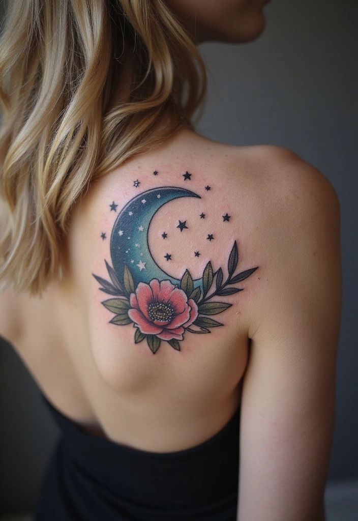 25 Bold Tattoos for Female Baddies That Speak Volumes (You’ll Love #3!) - 8. Celestial Bodies