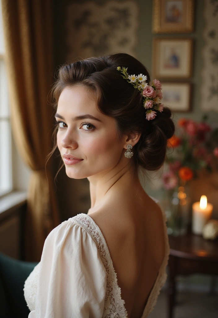 25 Castlecore Hairstyles That Belong in a Fantasy Film - 14. Charming Vintage Roll