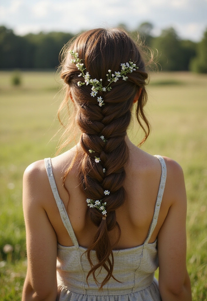 25 Castlecore Hairstyles That Belong in a Fantasy Film - 2. Ethereal Waterfall Braid