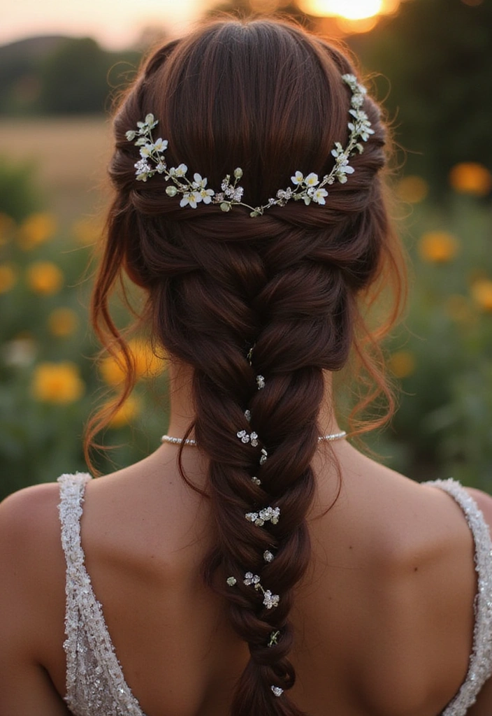 25 Castlecore Hairstyles That Belong in a Fantasy Film - 24. Dreamy Braided Halo
