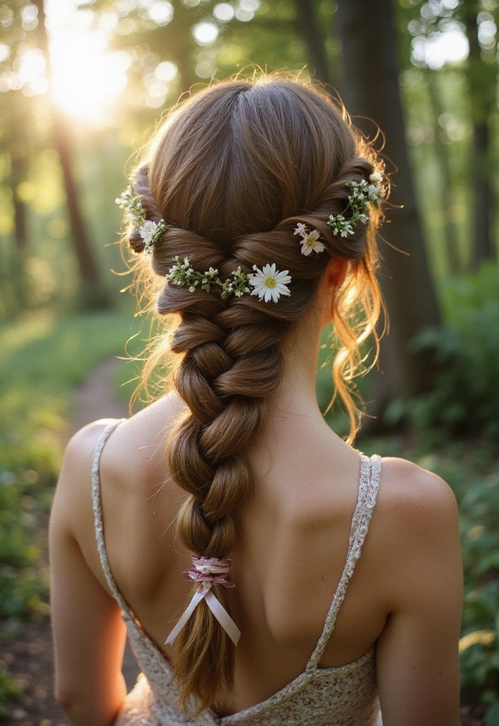 25 Castlecore Hairstyles That Belong in a Fantasy Film - 25. Enchanted Fairy Twist Braid