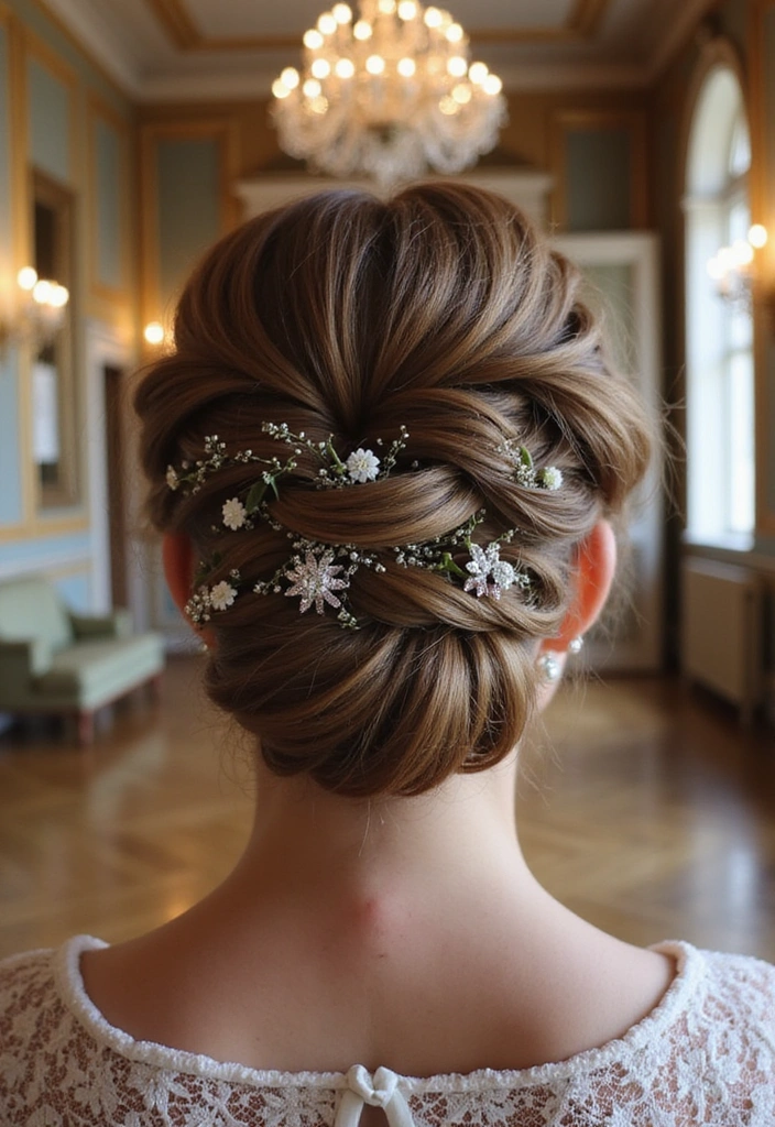 25 Castlecore Hairstyles That Belong in a Fantasy Film - 6. Romantic Braided Updo