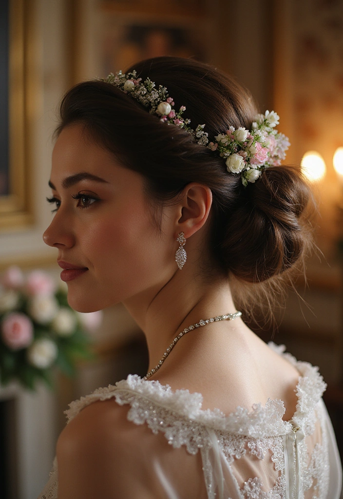 25 Castlecore Hairstyles That Belong in a Fantasy Film - 9. Fairytale-Inspired Chignon