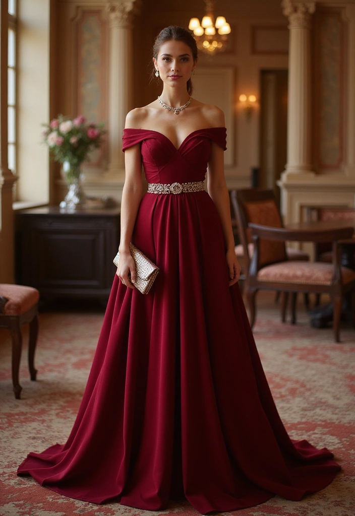 25 Cherry Coded Outfits That Tastefully Blend Fashion and Flavor! - 18. Chic Cherry Evening Wear