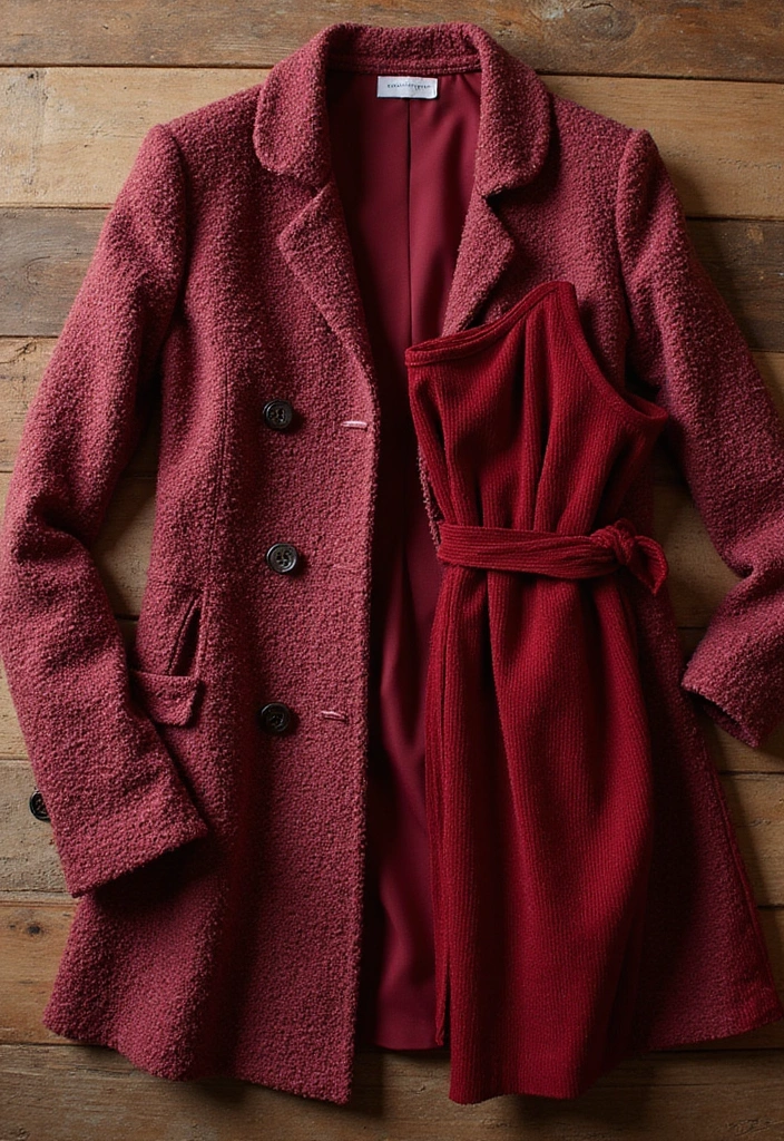 25 Cherry Coded Outfits That Tastefully Blend Fashion and Flavor! - 19. Cherry Textured Fabrics