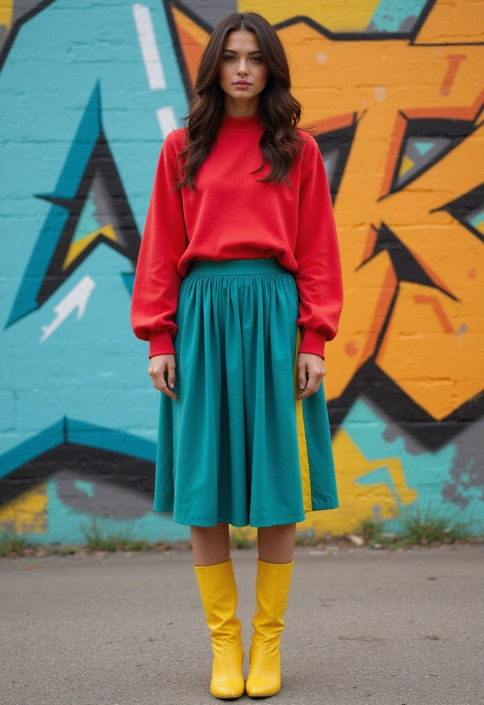 25 Cherry Coded Outfits That Tastefully Blend Fashion and Flavor! - 9. Cherry Color Blocking
