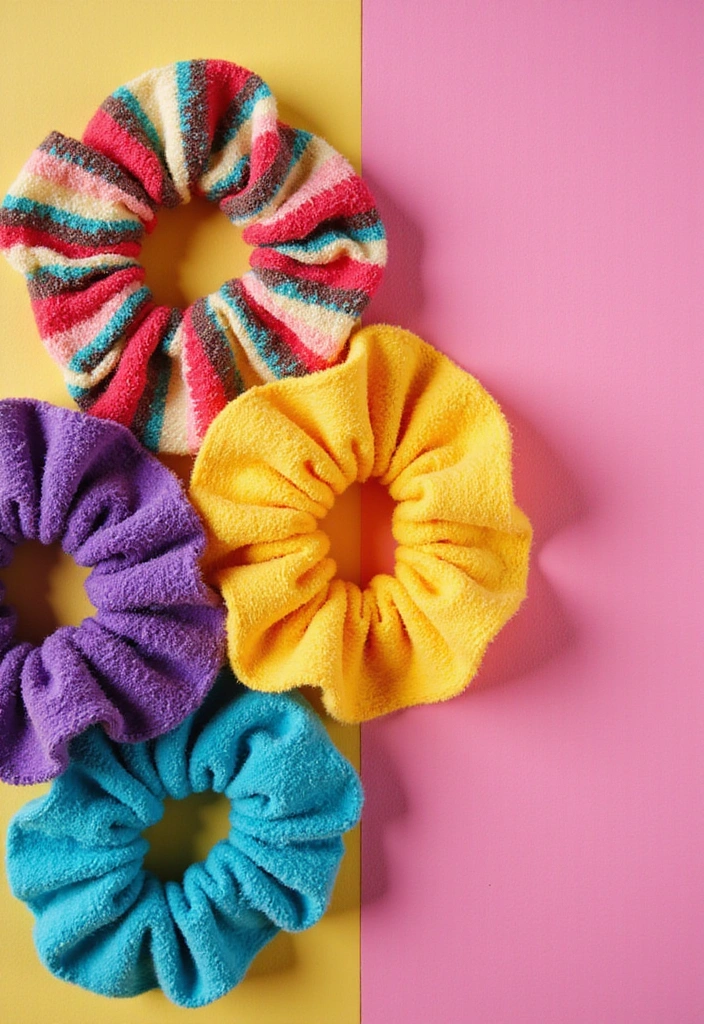 25 Chic Accessories to Elevate Your Style Game Instantly! - 13. Vibrant Hair Scrunchies