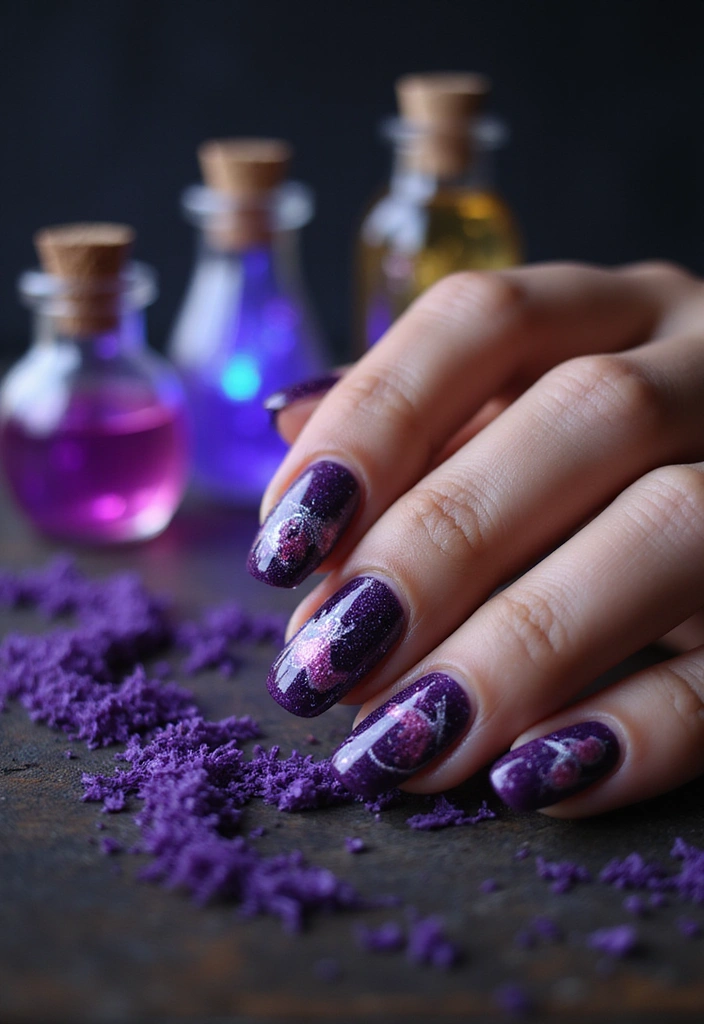 25 Creative Fairytale Nails Ideas to Enchant Your Friends! - 19. Magical Potion Bottles