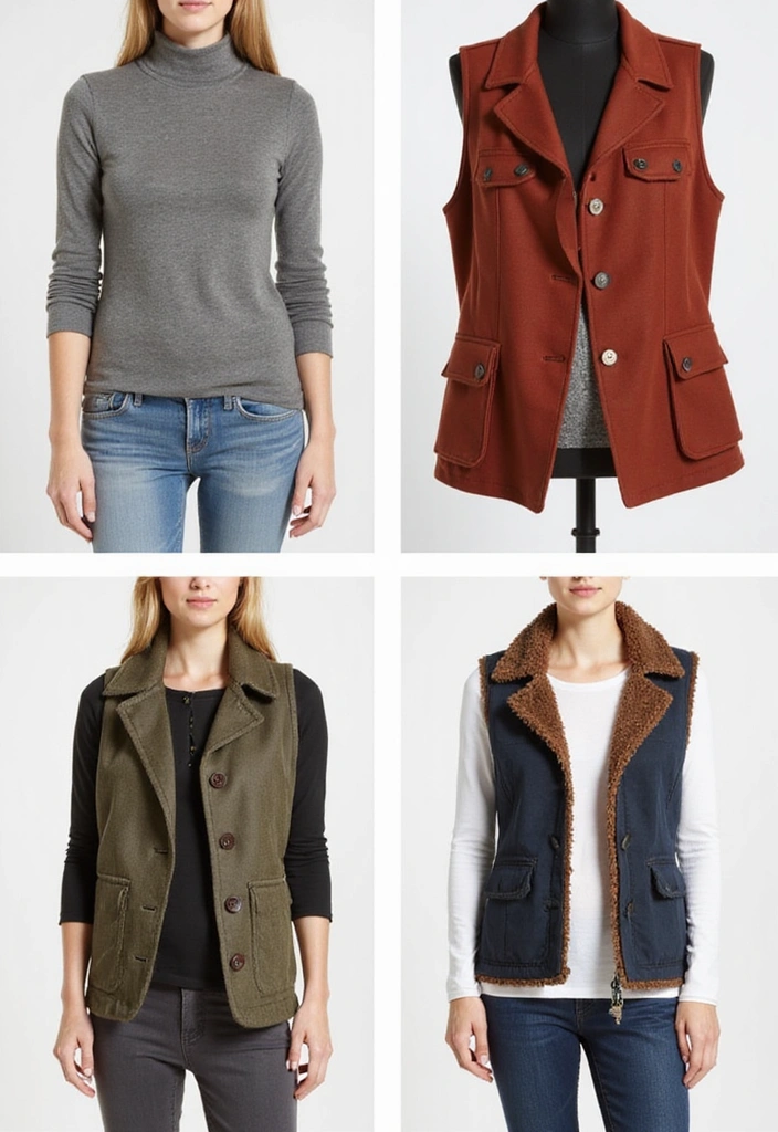 25 Fashion Hacks That Will Instantly Upgrade Your Wardrobe (You Won't Believe #7!) - 11. Adding Layers with Vests