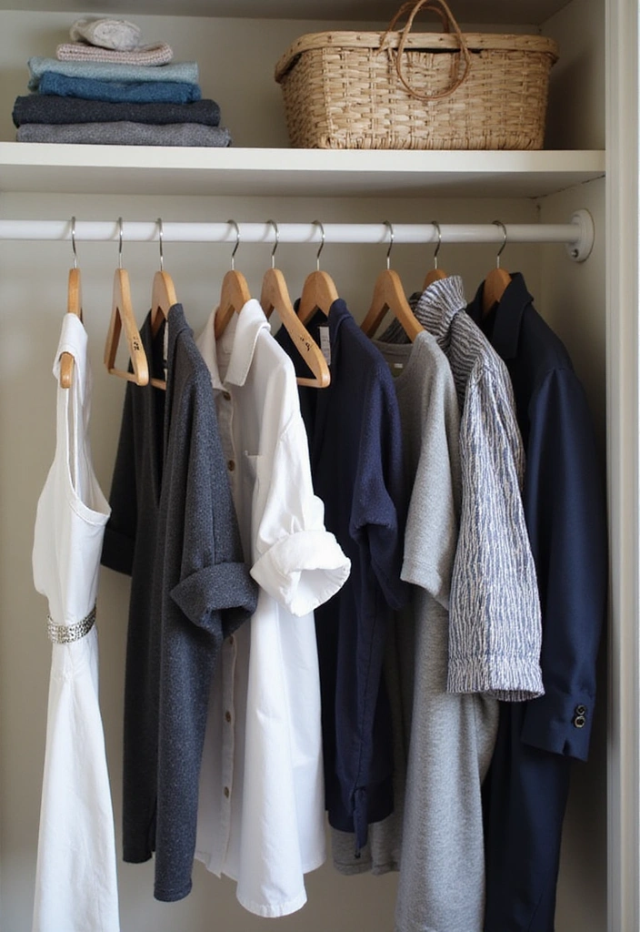 25 Fashion Hacks That Will Instantly Upgrade Your Wardrobe (You Won't Believe #7!) - 14. Maximize Closet Space with Hangers