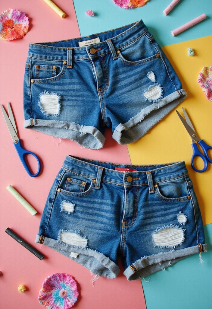 25 Fashion Hacks That Will Instantly Upgrade Your Wardrobe (You Won't Believe #7!) - 2. Transforming Old Jeans into Chic Cutoffs