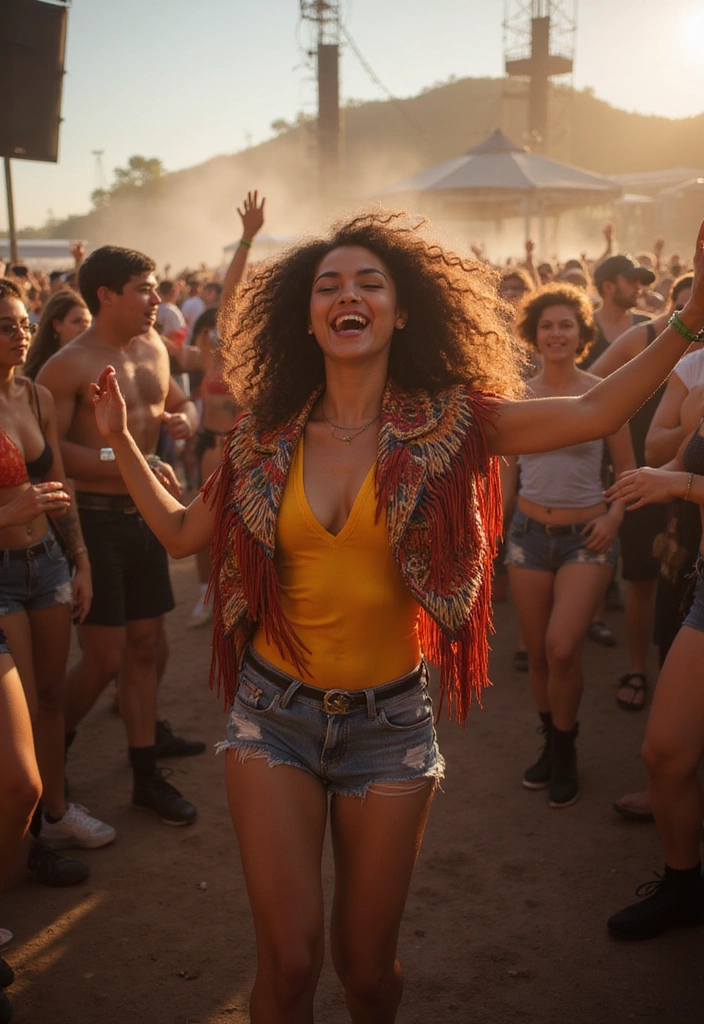 25 Layered Moto Boho Looks That Are Perfect for Every Season! - 19. Layered Looks for Music Festivals
