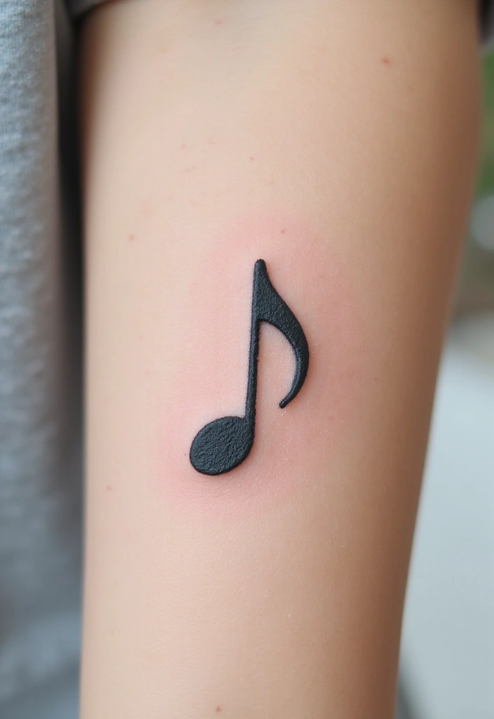 25 Small Tattoo Inspirations You’ll Absolutely Adore! - 13. Small Music Note