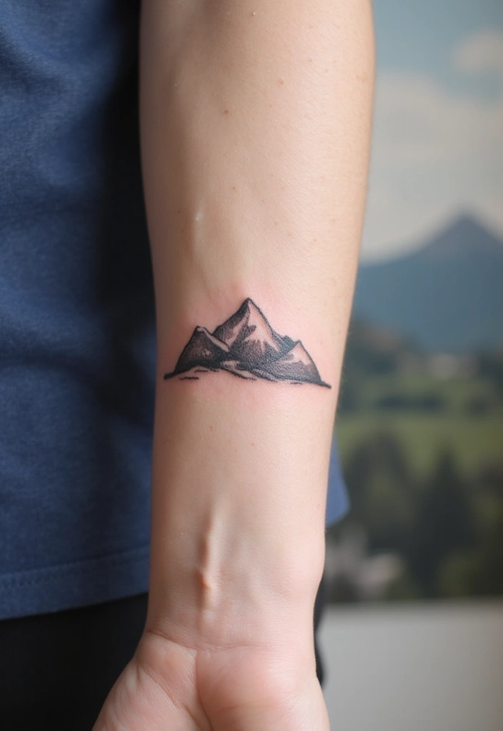 25 Small Tattoo Inspirations You’ll Absolutely Adore! - 2. Minimalist Mountain