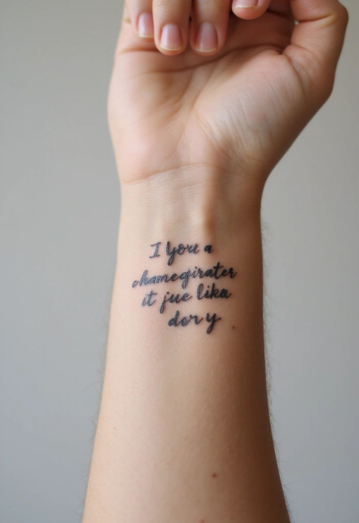 25 Small Tattoo Inspirations You’ll Absolutely Adore! - 5. Meaningful Quote